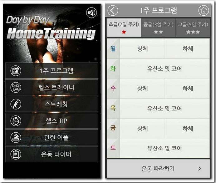 맨몸운동 앱으로 홈트레이닝 하는 어플 4가지