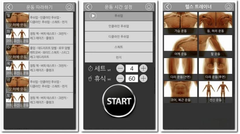 맨몸운동 앱으로 홈트레이닝 하는 어플 4가지
